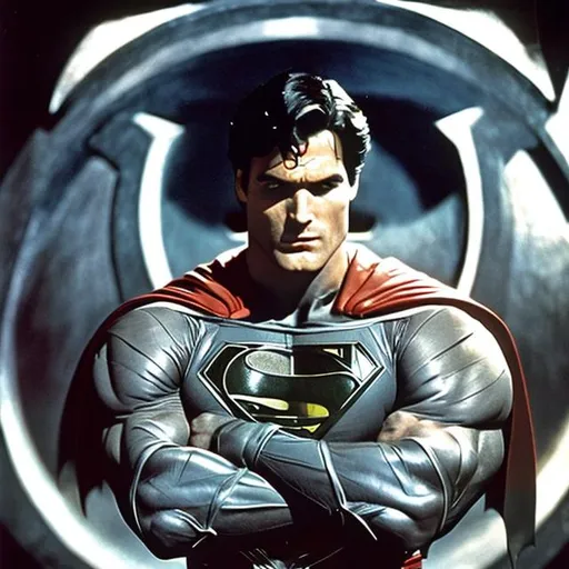 Prompt: /imagine prompt: color photo of Superman as Batman

, a powerful and iconic figure dressed in the familiar attire of Batman. Superman, with his chiseled physique and intense gaze, wears the dark, imposing armor of the Caped Crusader. The black suit hugs his muscles, accentuating his strength and determination. The iconic Batman emblem boldly emblazoned across his chest completes the transformation.

The environment surrounding Superman as Batman is a dark and brooding Gotham City. Shadows dance across the towering skyscrapers, while the Bat-Signal illuminates the night sky, casting an eerie glow. The rain-soaked streets add a sense of mystery and danger to the scene, perfectly capturing the essence of Batman's crime-fighting world.

The mood is a mix of stoicism and unwavering resolve, as Superman embraces the mantle of Batman. He channels Batman's unwavering dedication to justice, ready to protect Gotham City from its most nefarious villains. The atmosphere is charged with an air of suspense and anticipation, as the hero prepares to face the darkness head-on.

Captured on camera is a bold and striking image, showcasing the fusion of two legendary superheroes. The photo was taken using a high-speed Canon EOS-1D X Mark III camera, equipped with a telephoto lens to capture the intensity of the moment. The colors are rich and deep, with a dramatic contrast between light and shadow.

In this unlikely collaboration, the scene is directed by Christopher Nolan, known for his gritty and realistic take on superhero films. The cinematography is handled by Wally Pfister, renowned for his ability to create visually stunning and atmospheric shots. The fashion design is curated by Alexander McQueen, known for his avant-garde and boundary-pushing creations. Together, their unique styles blend seamlessly, resulting in a visually captivating and thought-provoking photo.

—c 10 —ar 2:3