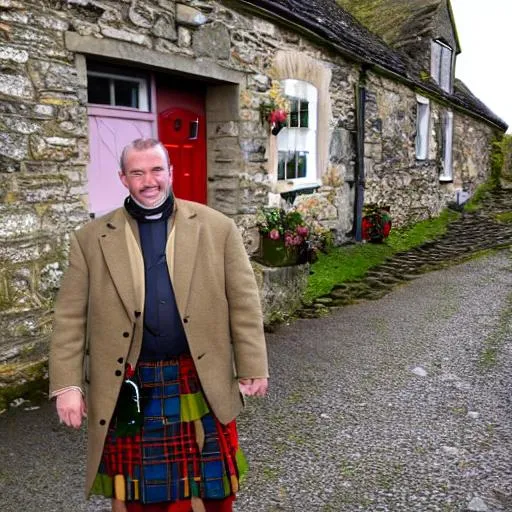 Prompt: a vicar from a small scottish village
