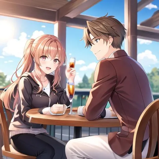 Prompt: Caleb and Haley on a date
