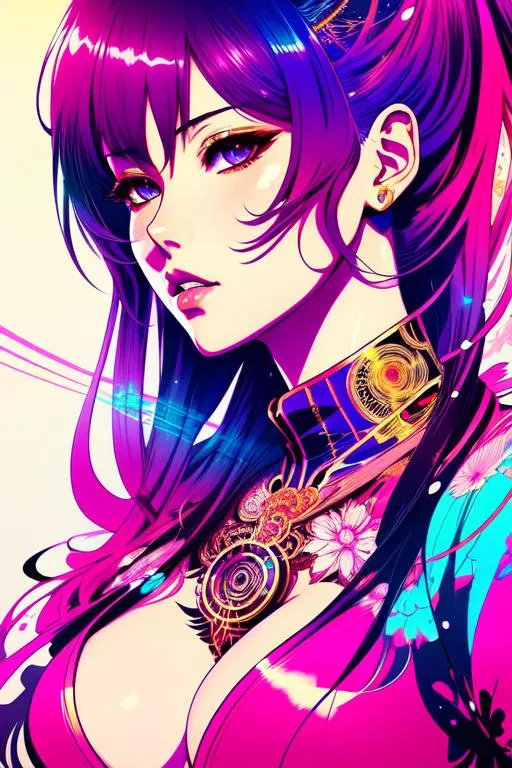 Prompt: glamorous anime model girl full body, key visual, intricate, highly detailed, breathtaking, precise lineart, vibrant, panoramic, cinematic, Carne Griffiths, Conrad Roset, masterfully crafted, 8k resolution, beautiful, stunning, ultra detailed, expressive, hypermaximalist, vintage show promotional poster