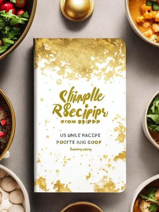 create a simple recipe book cover for insta pot. use... | OpenArt