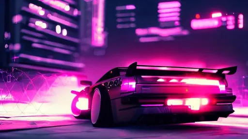 Prompt: Cyberpunk drift car epic high res 4k