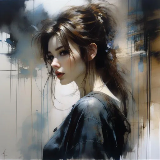 Prompt: Anime,full body, shiny skin, detailed face, detailed eyes, insanely detailed, brown hair, hazle eyes. concept art by Stephen Gammell, Pino Daheny, Jeremy Mann, Alex Maleev, Carne_Griffiths, 32k, studio cinematic lighting, oil on canvas, fine art, super efficient light, crisp focus, graininess, feeling of passion, ideal body proportions.