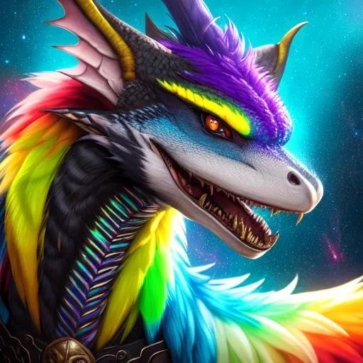 Prompt: Portrait of an anthro wyvern with striking rainbow fur and iridescent black markings and a cute face, liminal space streets, perfect composition, hyperrealistic, super detailed, 8k, high quality, trending art, trending on artstation, sharp focus, studio photo, intricate details, highly detailed, by greg rutkowski