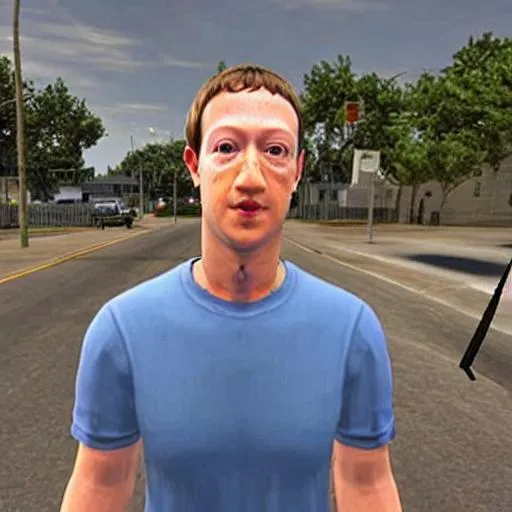 Prompt: NPC Mark Zuckerberg cosplaying as CJ Carl Johnson from GTA San Andreas (2004), white tanktop, player model, Ps2 game, grove st, mod, focus on face, ghetto, ps1 gameplay, Dreamcast graphics