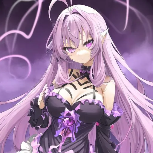 Lexica - Purple hair anime guy, badass, no expression, no emotion, no  background, anime style, manga