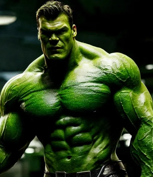 Alan ritchson as the incredible hulk movie still, mu...