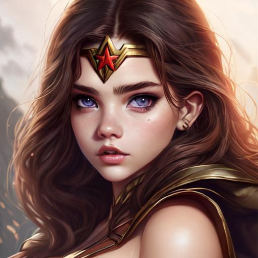 Barbara Palvin,wonder woman,dark fantasy,ethereal,pe... | OpenArt