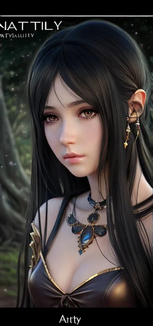 Prompt: Realistic beautiful gorgeous natural cute, fantasy, elegant, lovely, cosplayer girl, art drawn full hd, 4 k, highest quality, in artstyle by professional artists wl, long black hair, photorealistic