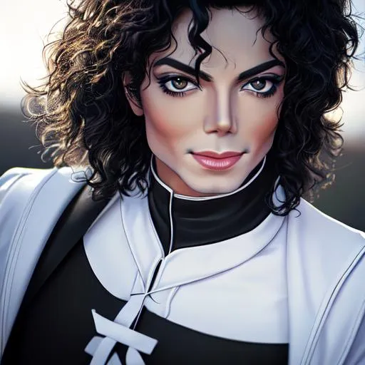 Prompt: portrait: 
::5 Premium Michael Jackson body Portrait Photography::4 well-lit, sharp-focus, high-quality, artistic, unique, award-winning photograph, Canon EOS 5D Mark IV DSLR, f/8, ISO 100, 1/250 second, close-up, natural light, professional, flattering, headshot, glibatree style::grainy, deformed, watermark::-2,