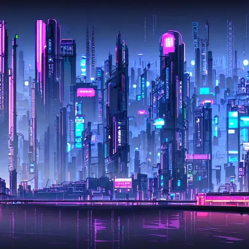 2k retro cyberpunk city wallpaper