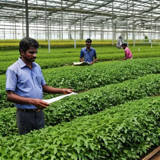 Prompt: modernized and tech-infused Sri Lankan agribusiness
