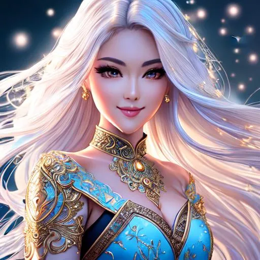 splash art, hyper detailed perfect face, beautiful w... | OpenArt