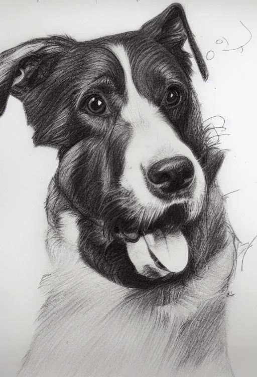 Prompt: Sketch for coloring of dog


