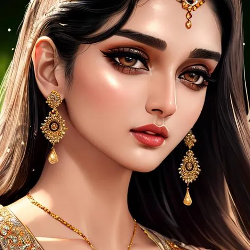 Prompt: masterpiece, close up face of Aditi Rao hydari splash art, ink painting, beautiful kpop idol, perfect beautiful cute face, perfect proportions, perfect body, intricate hyperdetailed hair, intricate hyperdetailed eyelashes, intricate hyperdetailed shining pupils, full body visible, lean abs, sweat, anxious

HDR, UHD, high res, 64k, cinematic lighting, special effects, hd octane render, professional photograph, studio lighting, trending on artstation, bokeh