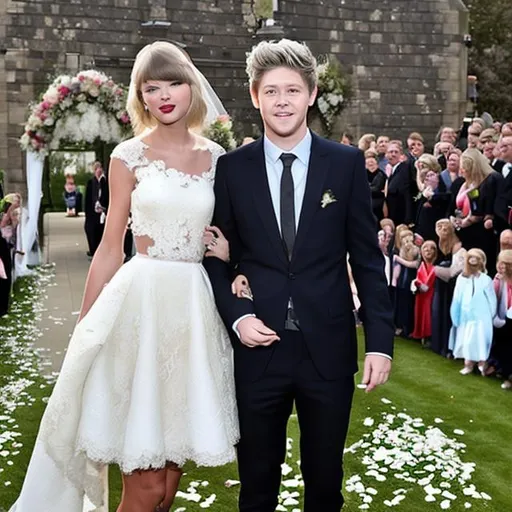 Prompt: Niall Horan and Taylor swift wedding