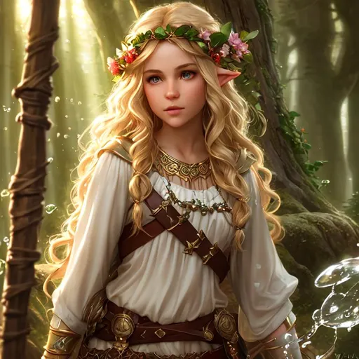 Extremely Realistic Hyperdetailed Druid Girl Cast Openart