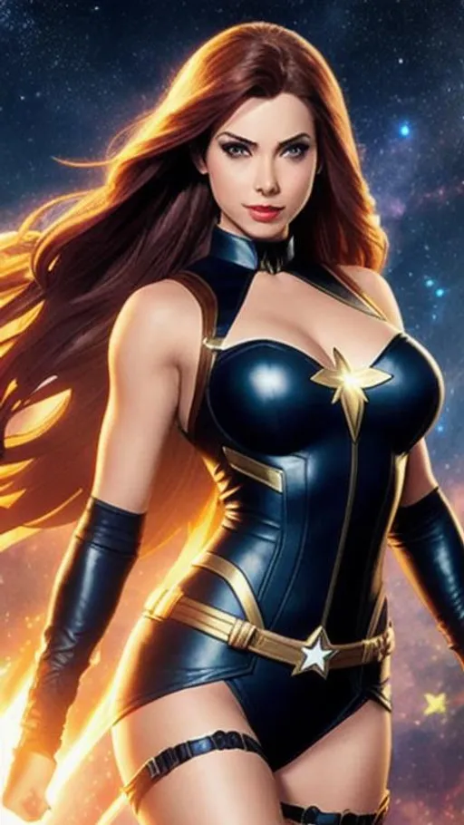 Prompt: Starshine female Marvel character