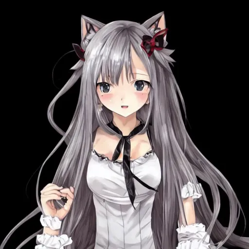 Masterpiece, 2d anime character, beautiful girl, grey hair