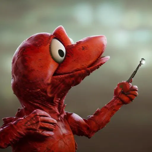 Prompt: Elmo commiting war crimes