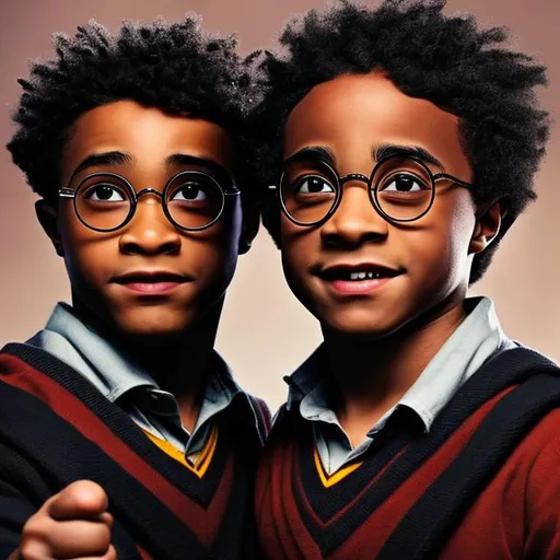 Prompt: Black harry potter 