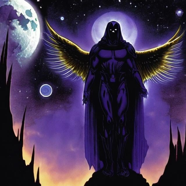 hyper realistic, grim reaper as angel of death with