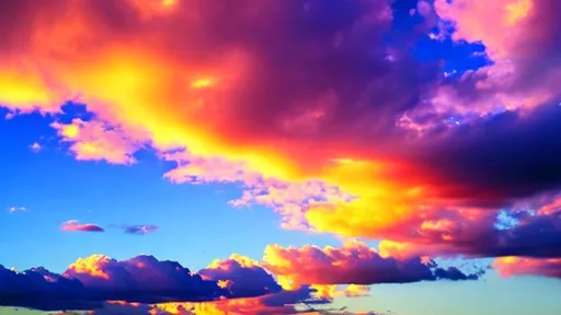 Prompt: Cool cloud colors art