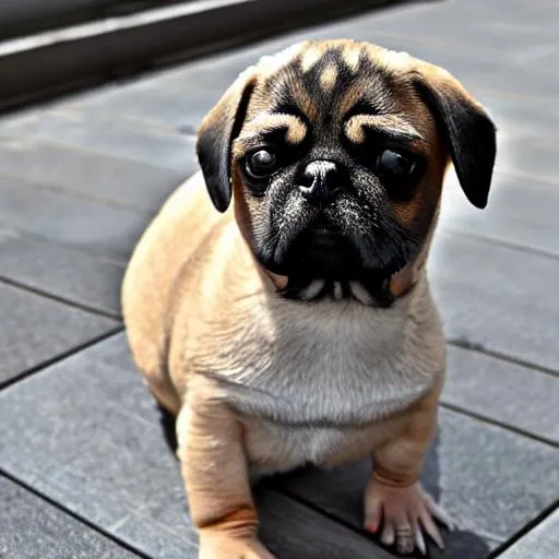 Prompt: Fat puggle