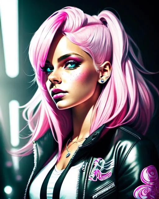 Prompt: full body atompunk white person with flying hyperdetailed  long white/pink hair and with cute face , beautiful hyperdetailed gloss lips, 
apocalyptic background , perfect composition, hyperrealistic, photorealism, super detailed, 8k, high quality, trending art, sharp focus, studio lighting, intricate details, hyperdetailed photography 