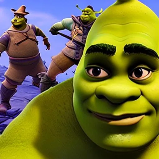 Prompt: SHREK FORTNITE