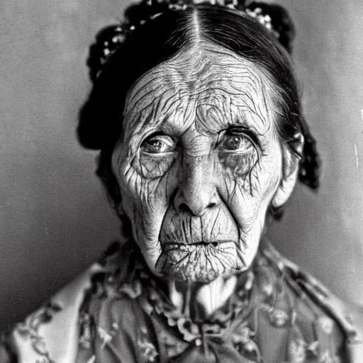 elderly Victorian woman, mourning, sad, crying, beau... | OpenArt