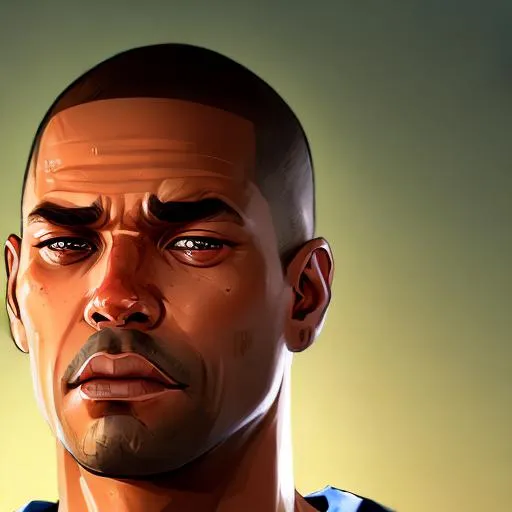 Prompt: CJ from GTA San Andreas but Realistic 