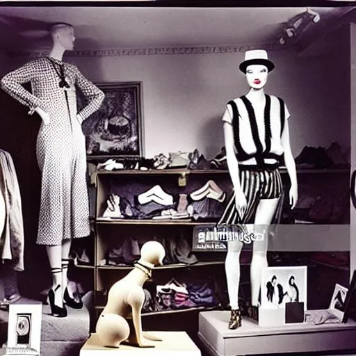 Stylist vintage fashion mannequin MOMA fashion cloth