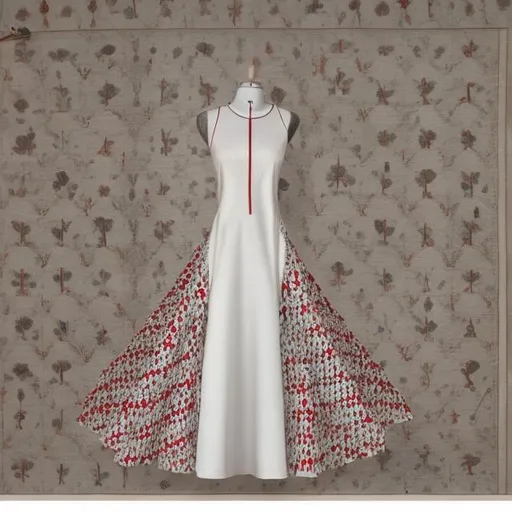 Doriyaan लाल लखनऊ चिकनकारी कॉटन अनारकली कुर्ता ड्रेस दुपट्टे के साथ, सफ़ेद  : Amazon.in: फैशन