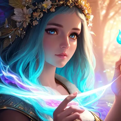 Prompt: extremely realistic, hyperdetailed, druid girl, casting magic spell, RPG, D&D, highly detailed face, highly detailed eyes, full body, whole body visible, full character visible, soft lighting, high definition, ultra realistic, unreal engine 5, 8K, digital art