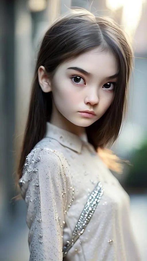 a young elegant Asian girl, very beautiful narrow de... | OpenArt