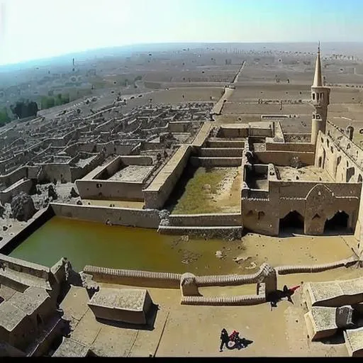 Prompt: Medieval war destruction battle ancient Mashhad vintage old world realistic first person gopro footage 
