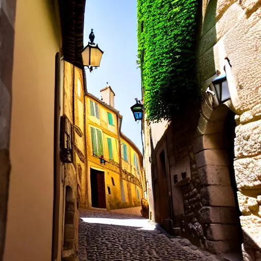 Prompt: Medieval French city streets.