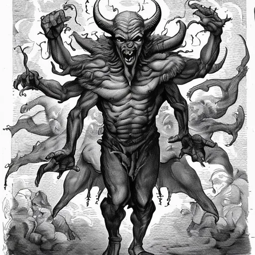 Prompt: What you think the devil looks like