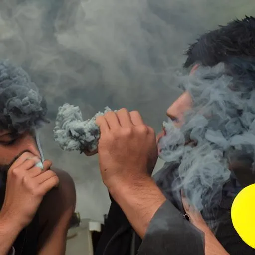 Prompt: smoke session with the boys photorealistic 
