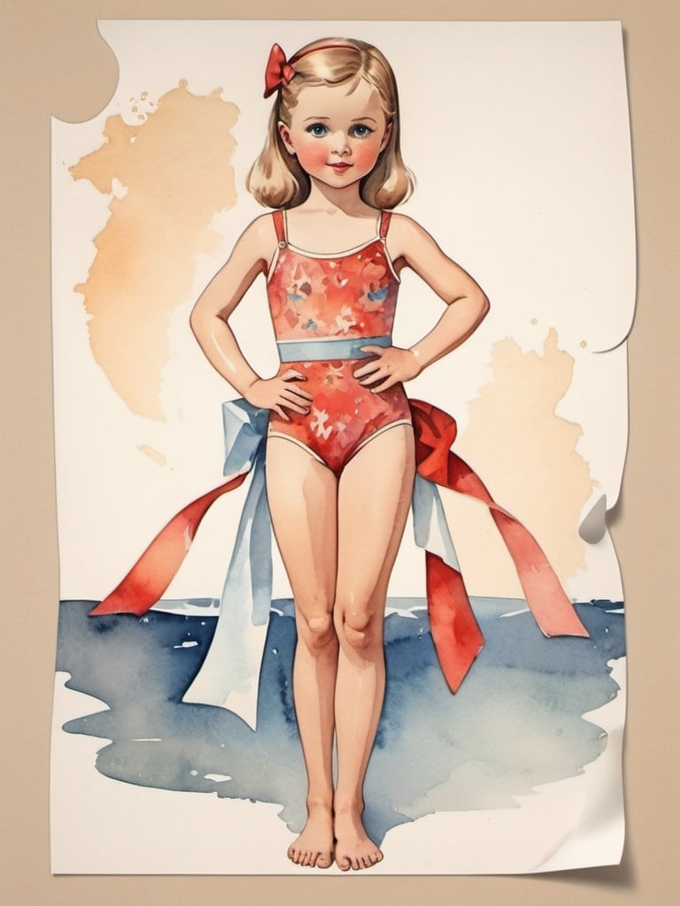 Soviet style, poster, magnetic dress up for children
