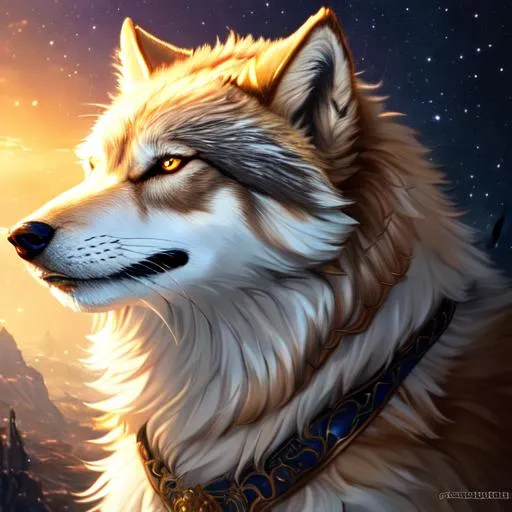 Prompt: "Full body, oil painting, fantasy, portrait of a dire wolf #3238, UHD, hd , 8k eyes, detailed face, big anime dreamy eyes, 8k eyes, intricate details, insanely detailed, masterpiece, cinematic lighting, 8k, complementary colors, golden ratio, octane render, volumetric lighting, unreal 5, artwork, concept art, cover, top model, light on hair colorful glamourous hyperdetailed medieval city background, intricate hyperdetailed breathtaking colorful glamorous scenic view landscape, ultra-fine details, hyper-focused, deep colors, dramatic lighting, ambient lighting god rays, flowers, garden | by sakimi chan, artgerm, wlop, pixiv, tumblr, instagram, deviantart