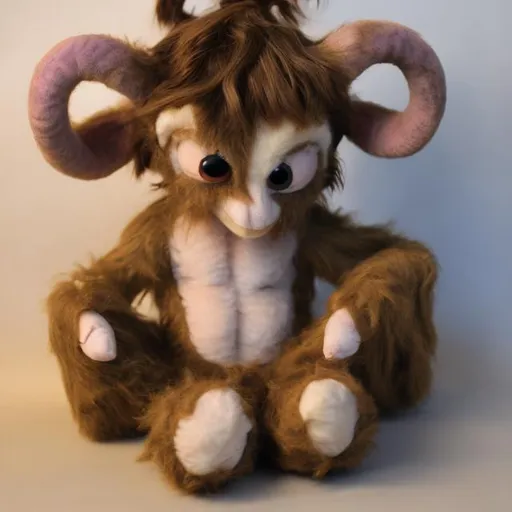 Prompt: satyr, stuffed animal
