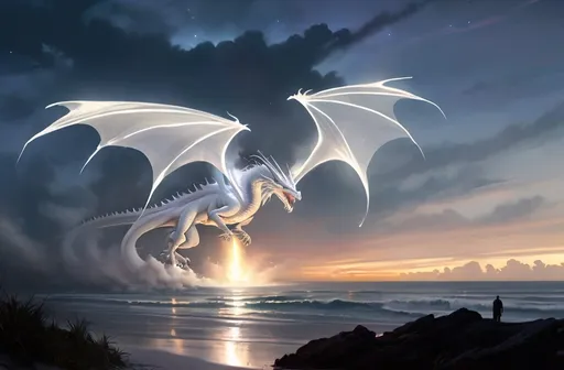 Prompt: Lit up with anticipation

We arrive at the launching site

The sky is still dark, nearing dawn

On the Florida coastline


Floodlit in the hazy distance

The star of this unearthly show

Venting vapours, like the breath

Of a sleeping white dragon

