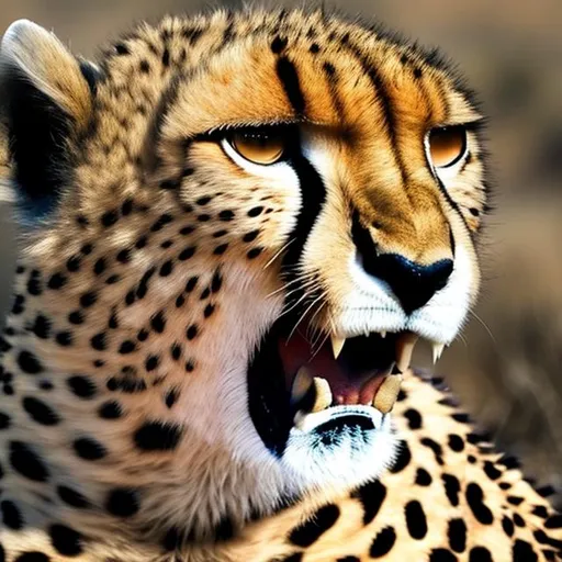 Prompt: Angry cheetah 