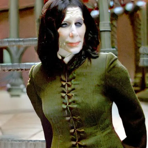 Prompt: Severus Snape as a female.