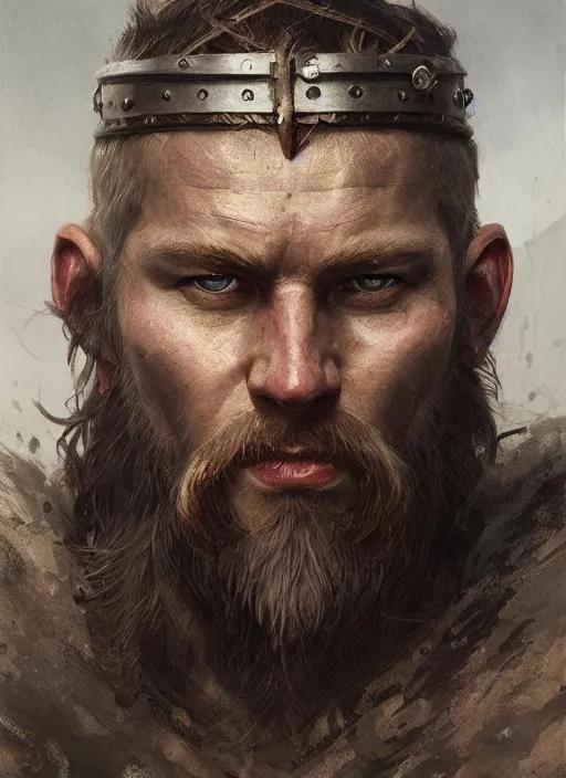 Prompt: Portrait of a viking , face, city, perfect composition, hyperrealistic, super detailed, 8k, high quality, trending art, trending on artstation, sharp focus, studio photo, intricate details, highly detailed, by greg rutkowski