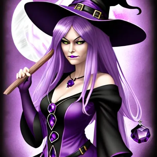 Prompt: amethyst witch