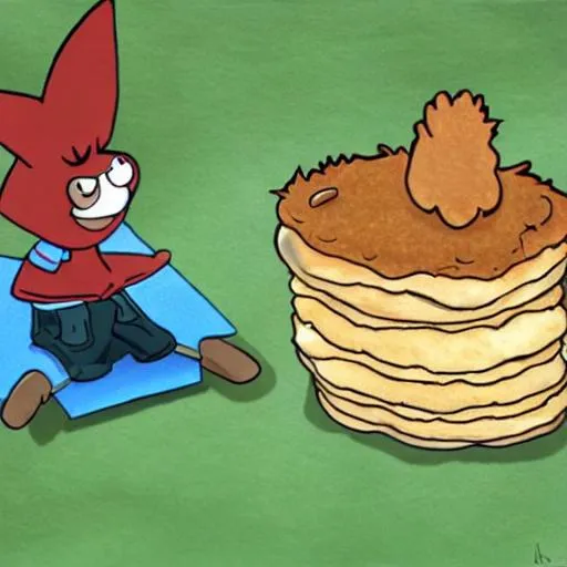 Prompt: Hyper realistic Flapjack and K'nuckles