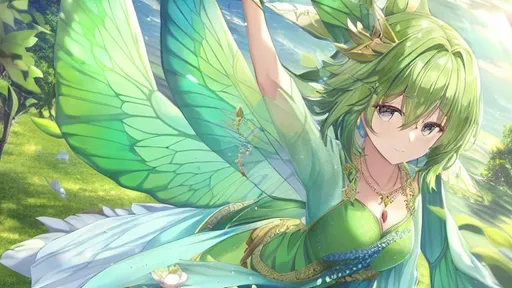 green anime fairy